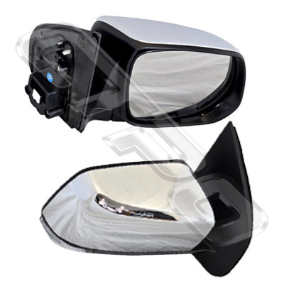 3053416-04 - DOOR MIRROR - R/H - ELECTRIC - W/LAMP - CHROME - TO SUIT HOLDEN COLORADO 2012-