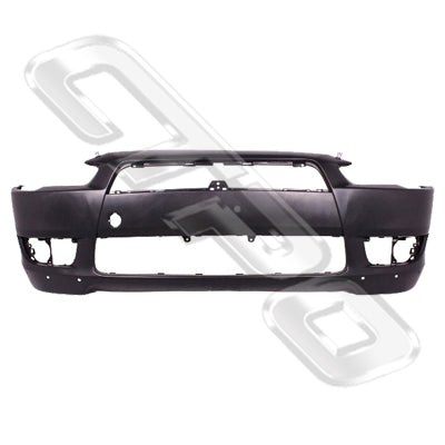 3724390-01CF - FRONT BUMPER - PRIMED BLACK - W/SPOILER HOLE - CERTIFIED - TO SUIT MITSUBISHI LANCER CY 2008-
