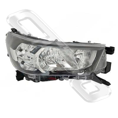 8128294-24 - HEADLAMP - R/H - W/SOCKET - MANUAL - HALOGEN - TO SUIT TOYOTA HILUX 2020- FACELIFT