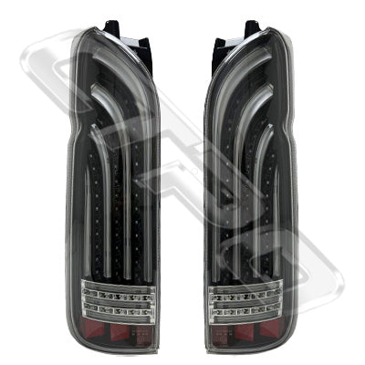 8194198-61PG - REAR LAMP - SET - L&R - BLACK - LED - TO SUIT TOYOTA HIACE 2004-