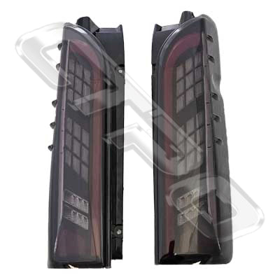 8194198-65PG - REAR LAMP - SET - L&R - LED - BLACK - TO SUIT TOYOTA HIACE 2004-