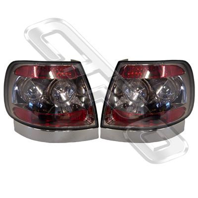 REAR LAMP SET - BLACK CHROMED FOR AUDI A4 1995-