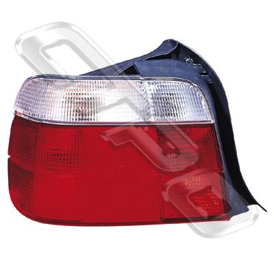 REAR LAMP - L/H - CLEAR/RED - TO SUIT BMW 3'S E36 1996-  COMPACT