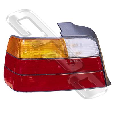 REAR LAMP - L/H - AMBER/CLEAR/RED - TO SUIT BMW 3'S E36 1991-95 4DR