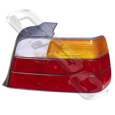 REAR LAMP - R/H - AMBER/CLEAR/RED - TO SUIT BMW 3'S E36 1991-95 4DR