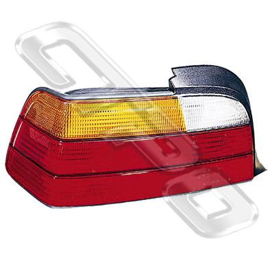 REAR LAMP - L/H - AMBER/CLEAR/RED - TO SUIT BMW 3'S E36 1991-95 2DR