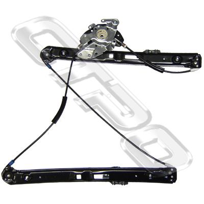 WINDOW REGULATOR - L/H - FRT DOOR - W/O MOTOR - TO SUIT BMW 3'S E46 1998-