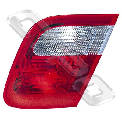 REAR LAMP - R/H - INNER - CLEAR/RED - TO SUIT BMW 3'S E46 4D 1998-