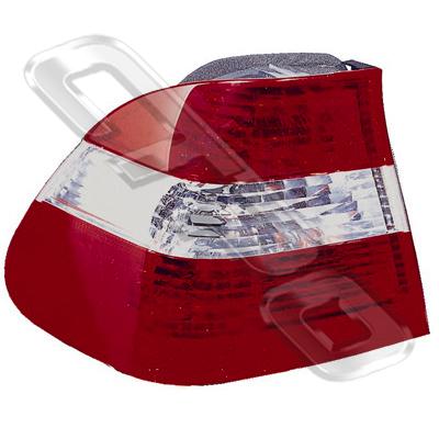 REAR LAMP - L/H - RED/CLEAR/RED - TO SUIT BMW 3'S E46 4D 2001-