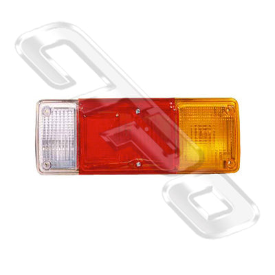 REAR LAMP - LENS - L/H=R/H - TO SUIT DAIHATSU DELTA V59/V78/V76 1985-98