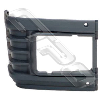 HEADLAMP BEZEL - R/H - DARK GREY - TO SUIT DAIHATSU DELTA V59/V78/V76 1985-98