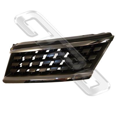 GRILLE - L/H - CHROME/ SILVER/ BLACK - TO SUIT NISSAN TIIDA & TIIDA LATIO - C11 - 2005-  H/BACK