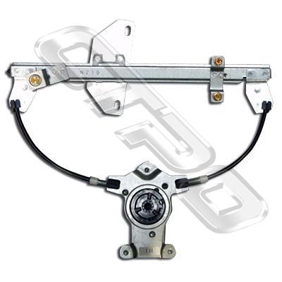 WINDOW REGULATOR - L/H - REAR DOOR - W/O MOTOR - TO SUIT NISSAN QASHQAI/DUALIS - J10 - 2007-  JAPANESE IMPORT ONLY