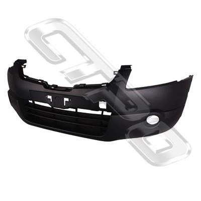 FRONT BUMPER - PRIMED BLACK - W/O WASHER HOLE - TO SUIT NISSAN QASHQAI/DUALIS - J10 - 2007-