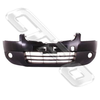 FRONT BUMPER - MAT/BLACK - W/O WASHER HOLE - CERTIFIED - TO SUIT NISSAN QASHQAI/DUALIS - J10 - 2007-