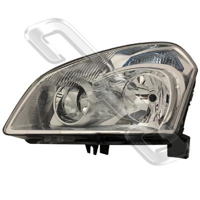 HEADLAMP - L/H - ELECTRIC - TO SUIT NISSAN QASHQAI/DUALIS - J10 - 2007-