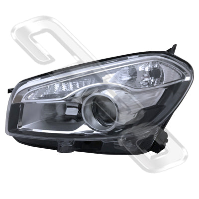 HEADLAMP - L/H - HID TYPE - TO SUIT NISSAN QASHQAI/DUALIS - J10 - 2010- F/LIFT