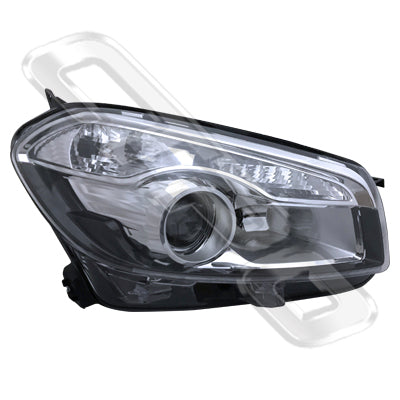 HEADLAMP - R/H - HID TYPE - TO SUIT NISSAN QASHQAI/DUALIS - J10 - 2010- F/LIFT