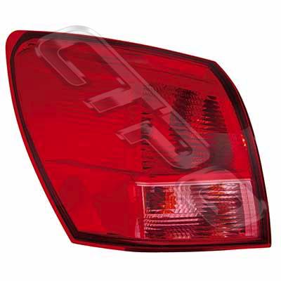 REAR LAMP - L/H - TO SUIT NISSAN QASHQAI/DUALIS - J10 - 2007- EARLY