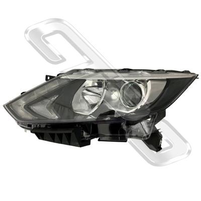 HEADLAMP - L/H - ELECTRIC - WITH LED - BLACK - TO SUIT NISSAN QASHQAI/DUALIS - J11 - 2014-