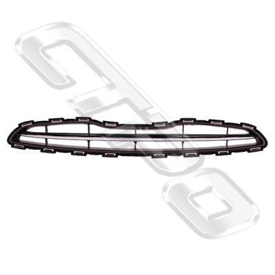 GRILLE - MAT/BLACK WITH CHROME - CERTIFIED - TO SUIT NISSAN MARCH/MICRA - K13 - 2010-