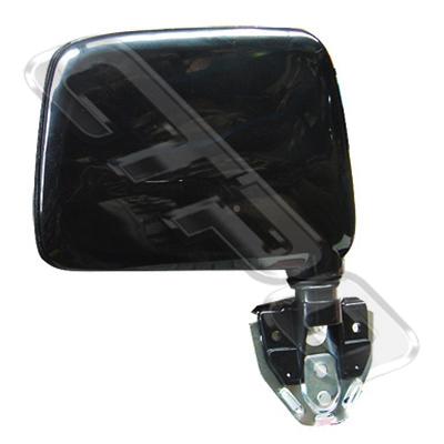 DOOR MIRROR - L/H - BLACK - DOOR MOUNT - TO SUIT NISSAN NAVARA D21 1986-92