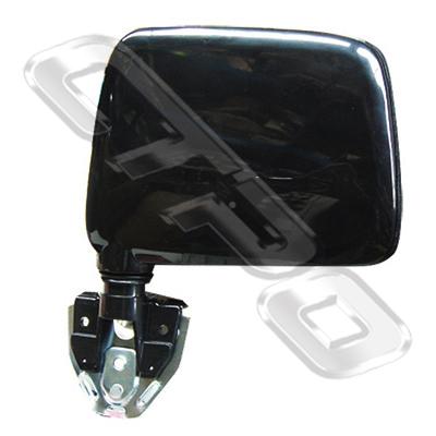 DOOR MIRROR - R/H - BLACK - DOOR MOUNT - TO SUIT NISSAN NAVARA D21 1986-92