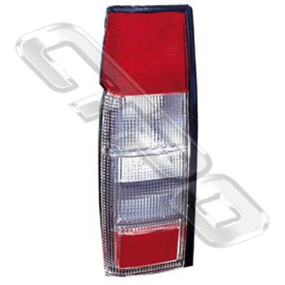REAR LAMP - L/H - RED/CLEAR/CLEAR/RED - TO SUIT NISSAN NAVARA D21 1995-