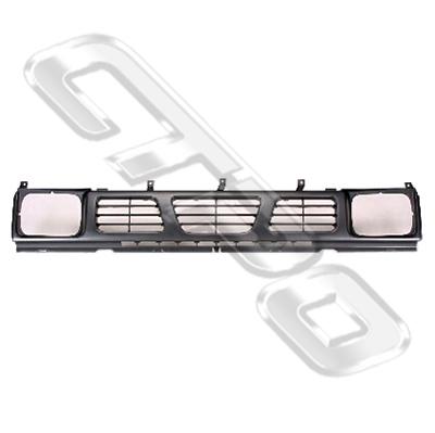 GRILLE - GREY & BLACK - 2BX H/L - TO SUIT NISSAN NAVARA D21 F/LIFT 1990-