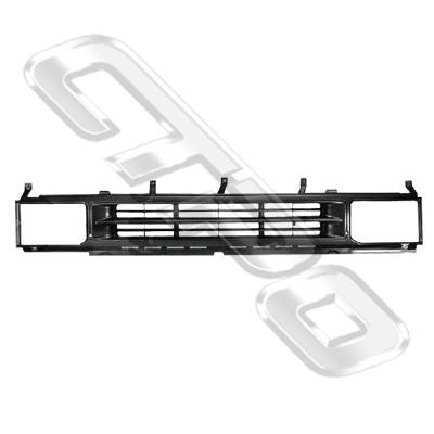 GRILLE - SILVER & BLACK - LARGE H/L - TO SUIT NISSAN NAVARA/TERRANO 1990-95