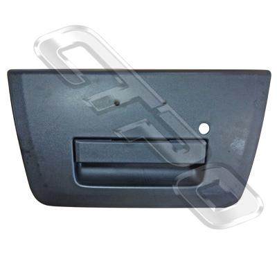 TAILGATE HANDLE - W/KEY HOLE - BLACK - TO SUIT NISSAN NAVARA D40 2005-07