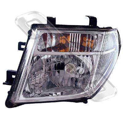 HEADLAMP - L/H - TO SUIT NISSAN NAVARA D40 2005-07