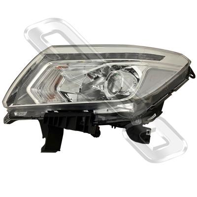 HEADLAMP - L/H - WITH DAYTIME RUNNING LAMP - LED-TO SUIT NISSAN NAVARA D23 NP300 2014-