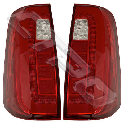 REAR LAMP SET - L&R - LED - RED - TO SUIT NISSAN NAVARA D23 NP300 2014-