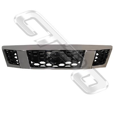 GRILLE - CHROME/BLACK - WIDE - TO SUIT NISSAN CARAVAN NV350 / E26 2013-