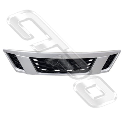 GRILLE - SILVER/BLACK - NARROW - TO SUIT NISSAN CARAVAN NV350 / E26 2013-