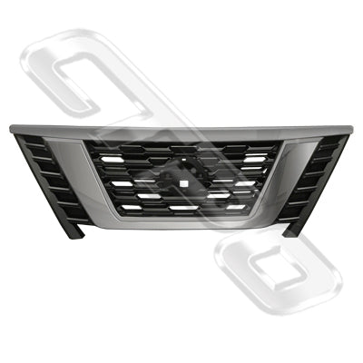 GRILLE - CHROME - NARROW - TO SUIT NISSAN CARAVAN NV350 / E26 2018-