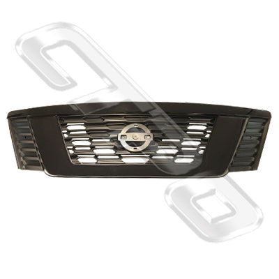 GRILLE - BLACK - WIDE - TO SUIT NISSAN CARAVAN NV350 / E26 2018-