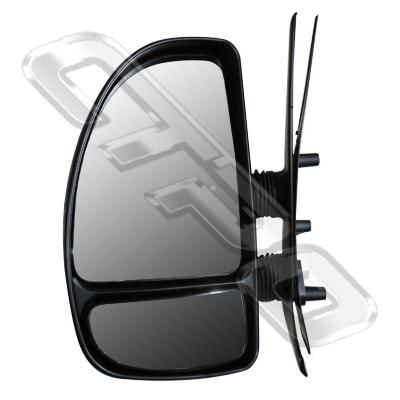 DOOR MIRROR - L/H - SHORT ARM - MANUAL - TO SUIT FIAT DUCATO VAN 2002-05