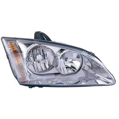 HEADLAMP - R/H - CHROME - ELECTRIC/MANUAL - TO SUIT FORD FOCUS 2005-07