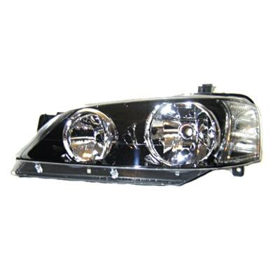 HEADLAMP - L/H - BLACK REFLECTOR TYPE - TO SUIT FORD FALCON BA/BF1 2003-