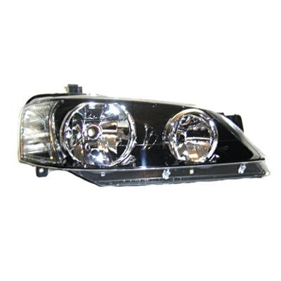 HEADLAMP - R/H - BLACK REFLECTOR TYPE - TO SUIT FORD FALCON BA/BF1 2003-