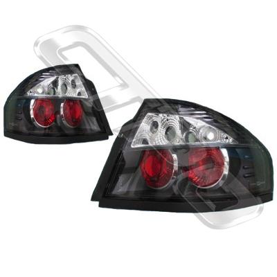 REAR LAMP - SET CLEAR STYLE - BLACK - TO SUIT FORD FALCON BA SEDAN  2003-