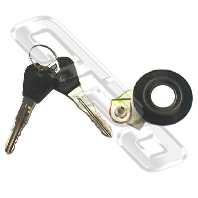 DOOR LOCK - WITH KEY - R/H - BLK TRIM - TO SUIT FORD LASER BG SDN-H/B 1990-94