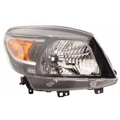 HEADLAMP - R/H - ELECTRIC/MANUAL - BLACK - TO SUIT FORD RANGER 2009-