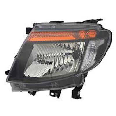 HEADLAMP - L/H - WILDTRACK MANUAL - BLACK - TO SUIT FORD RANGER 2012-