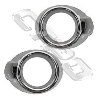 FOG LAMP BEZEL SET - L&R - CHROME - TO SUIT FORD RANGER 2012-