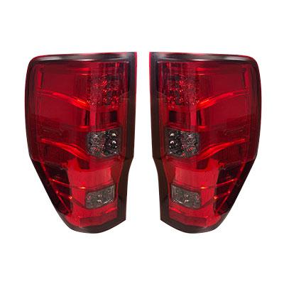 REAR LAMP SET - L&R - RED LED/BULB TYPE - TO SUIT FORD RANGER 2012-