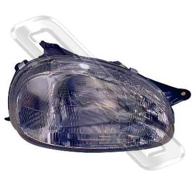 HEADLAMP - L/H - ELECTRIC - TO SUIT HOLDEN BARINA/OPEL CORSA 1994-
