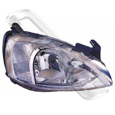HEADLAMP - L/H - TO SUIT HOLDEN BARINA/OPEL CORSA 2000-